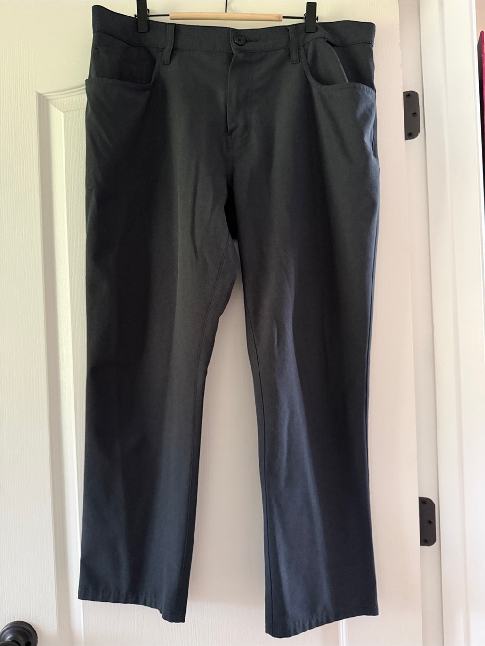 Travis Mathew Men's Charcoal Gray Straight-Leg Chinos